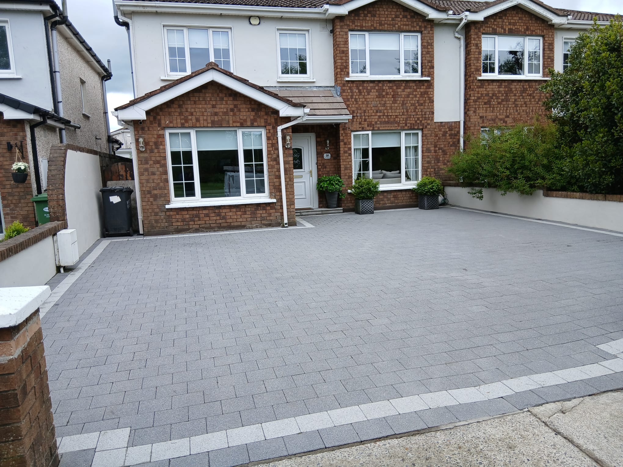 Driveway after high-quality professional cleaning